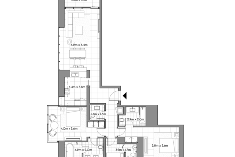 Maritime City, Dubai, संयुक्त अरब अमीरात में अपार्टमेंट, 1 कमरा, 127 वर्ग मीटर, संख्या 689757 - फ़ोटो 7