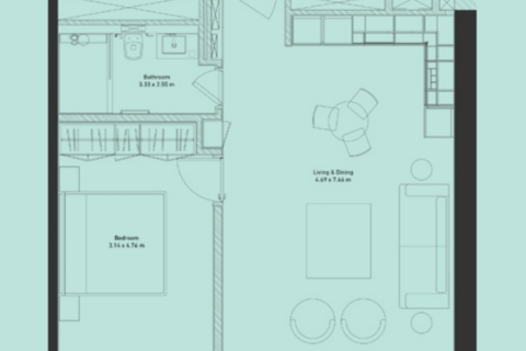Business Bay, Dubai, संयुक्त अरब अमीरात में अपार्टमेंट, 1 बेडरूम, 61 वर्ग मीटर, संख्या 689755 - फ़ोटो 5