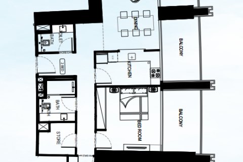 Lakás itt: Business Bay, Dubai, EAE, 1 szoba, 43 m², azonosító: 704531 - fénykép 15