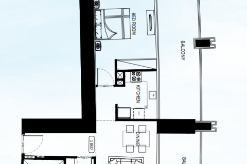 Lakás itt: Business Bay, Dubai, EAE, 1 szoba, 43 m², azonosító: 704531 - fénykép 14