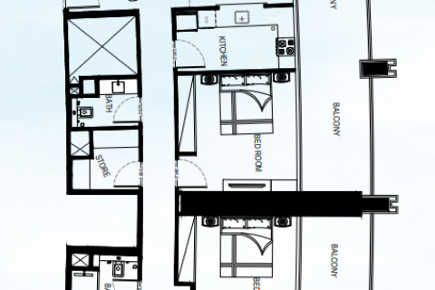 Lakás itt: Business Bay, Dubai, EAE, 1 szoba, 43 m², azonosító: 704531 - fénykép 16