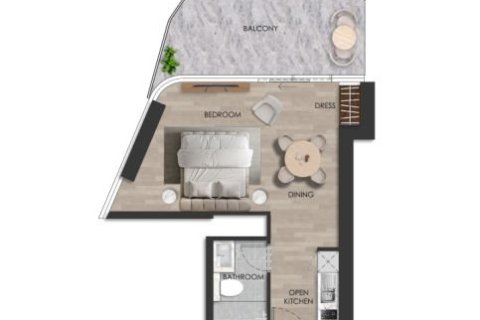Пәтер Al Marjan Island, Рас-эль-Хайма, БАӘ-да 1 бөлме, 45 м² № 704530 - фото 16