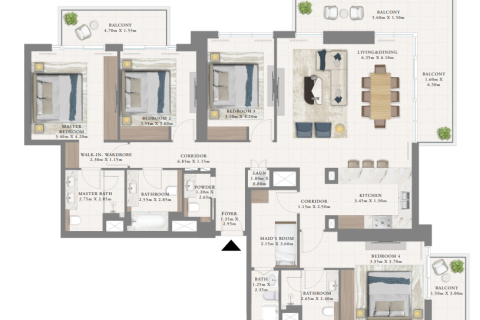 Lakás itt: Dubai Marina, EAE, 1 hálószoba, 73 m², azonosító: 704532 - fénykép 13