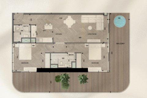 Wohnung zum Verkauf in Dubai Land, Dubai, VAE 1 Zimmer, 42 m2 Nr. 728416 - Foto 16