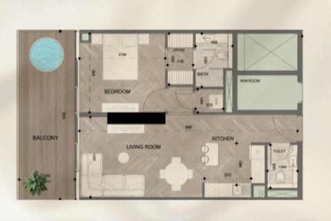 Wohnung zum Verkauf in Dubai Land, Dubai, VAE 1 Zimmer, 42 m2 Nr. 728416 - Foto 15
