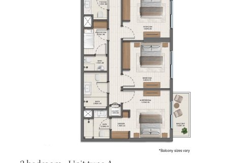 Town Square, Dubai, UAE의 판매용 아파트 침실 1개, 57제곱미터 번호 728414 - 사진 17