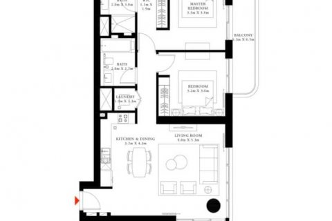 Apartment in SOUTH BEACH in Dubai Harbour, Dubai, UAE 2 bedrooms, 118 sq.m. № 637283 - photo 3