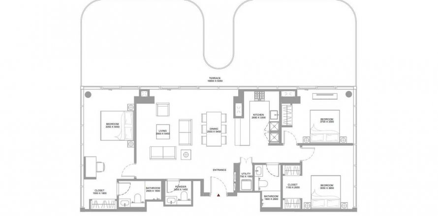 Apartment in Pearlside Marina Residences in Umm Al Quwain, UAE 3 bedrooms, 201.06 sq.m. № 635071