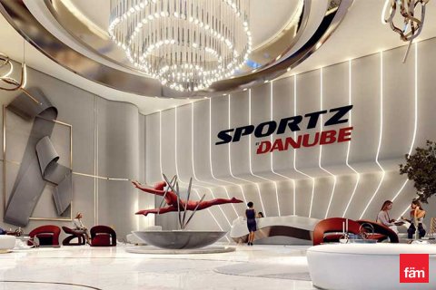 Apartemen di Dubai Sports City, UEA 1 kamar tidur, 62.9 m2 nomor 727564