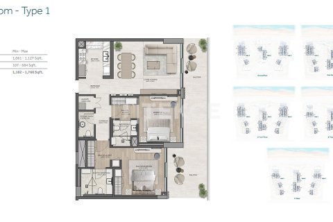 Apartman u gradu Dubai, UAE 1 spavaća soba, 108 m2 Br. 709137 - Slika 18