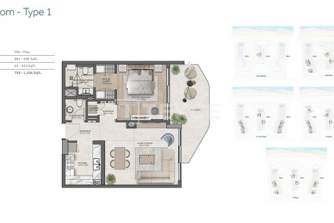Apartman u gradu Dubai, UAE 1 spavaća soba, 108 m2 Br. 709137 - Slika 17