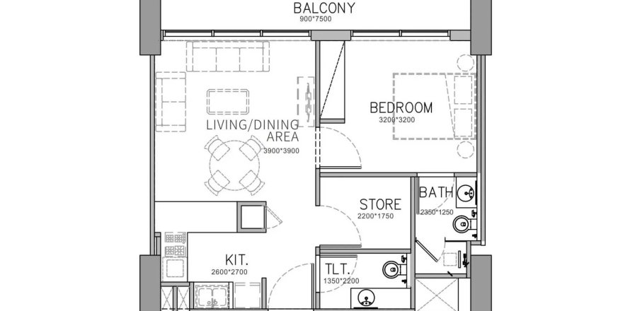 Apartament în Al Satwa, Dubai, EAU 1 dormitor, 59.61 mp.  №712346