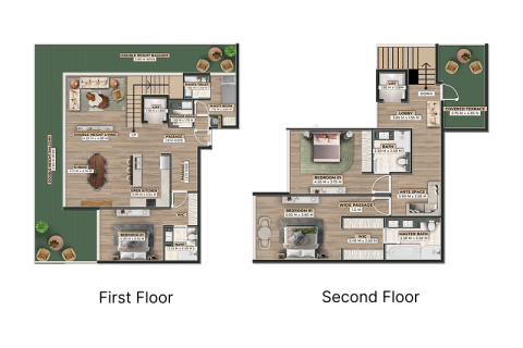 Apartmen di Dubai, UAE 1 bilik tidur, 79 meter persegi № 690299 - foto 10