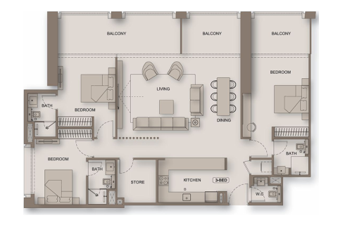 Apartamento para venda em Al Jaddaf, Dubai, EAU 1 quarto, 70 m2 № 690295 - foto 7