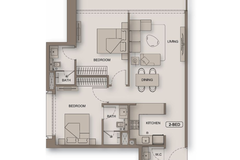 Apartamento para venda em Al Jaddaf, Dubai, EAU 1 quarto, 70 m2 № 690295 - foto 6