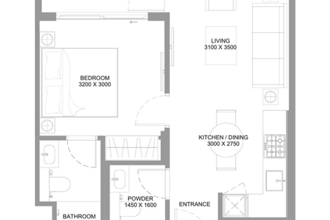 Apartamento para venda em Umm Al Quwain, EAU 1 quarto, 48 m2 № 690296 - foto 8
