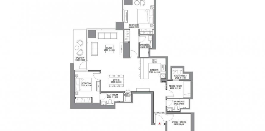 Appartement à Nadd Al Sheba, Dubai, EAU: 2 chambres, 143.98 m2 № 489303