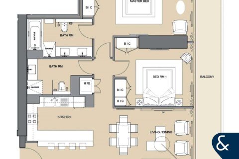 Apartment in Dubai Marina, Dubai, UAE 2 bedrooms, 116 sq.m. № 667854 - photo 15