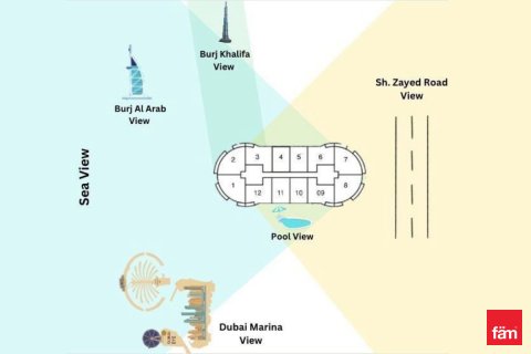 Apartman u Dubai Studio City, UAE 1 spavaća soba, 59.5 m2 Br. 678250 - fotografija 13