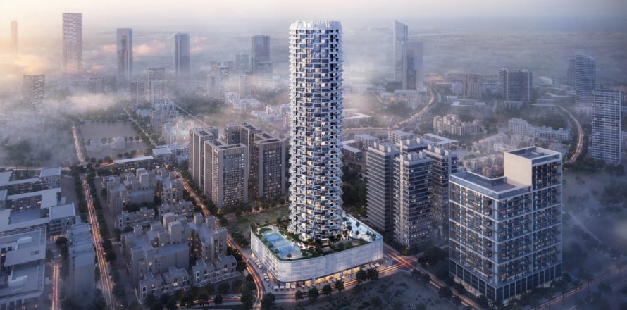 Apartemen di Binghatti Grove di Jumeirah Village Circle, Dubai, UEA 1 kamar tidur, 84 m2 nomor 728598