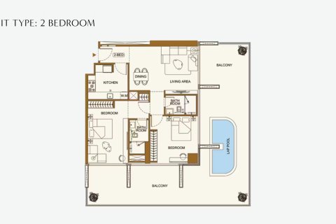 Appartamento in vendita a Jumeirah Village Triangle, Dubai, EAU 35 mq. № 728568 - foto 12