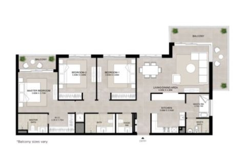 Apartamento para venda em Town Square, Dubai, EAU 2 quartos, 94 m2 № 728565 - foto 10