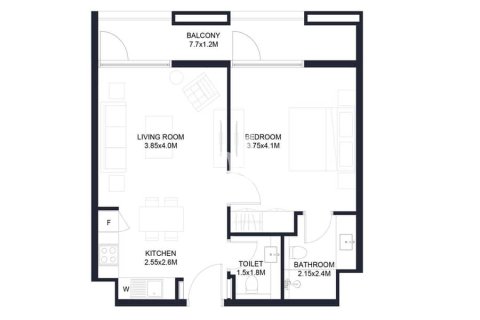 Aljada, Sharjah, UAE의 판매용 아파트 침실 1개, 66제곱미터 번호 708861 - 사진 13