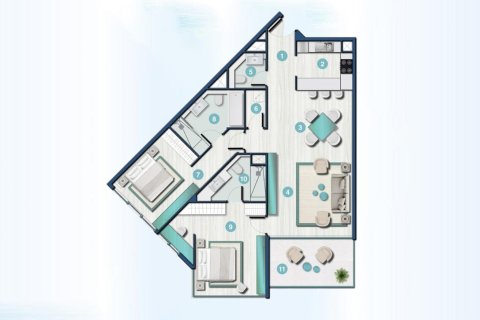 Dzīvoklis Al Hamra Village, Ras Al Khaimahjā, AAE 2 istabas, 122 m2 Nr. 656536 - attēls 17