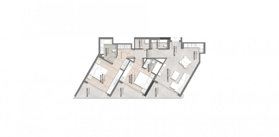 Apartament në BAYVIEWS në Mina Al Arab, Ras Al Khaimah, Emiratet e Bashkuara Arabe 2 dhoma gjumi, 113.3 m2. № 282785