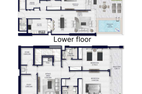 Apartment til salg i Yas Island, Abu Dhabi, UAE 1 værelse, 47 kvm № 689949 - foto 14
