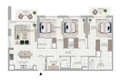 Apartament na sprzedaż w Dubai Hills Estate, Dubai, ZEA 1 sypialnia, 69 mkw., nr 689946 - zdjęcie 6