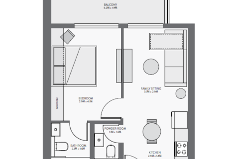 Appartement te koop in Downtown Jebel Ali, Dubai, VAE 1 kamer, 34 vr.m., nr 732623 - foto 4