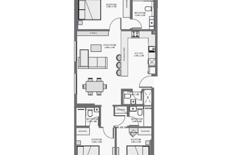 Appartement te koop in Downtown Jebel Ali, Dubai, VAE 1 kamer, 34 vr.m., nr 732623 - foto 6