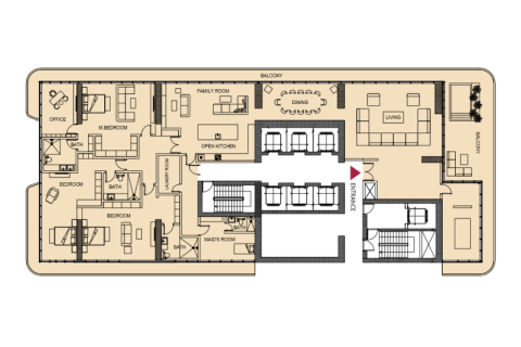 Apartmán v Downtown Dubai (Downtown Burj Dubai), SAE 1 izba, 33 m2 č. 732628 - Fotografia 14