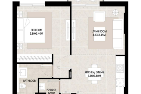 Пәтер Town Square, Дубай, БАӘ-да 1 жатын бөлме, 59 м² № 732625 - фото 4