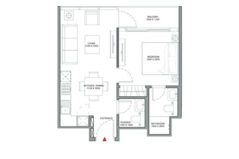 Apartment sa Delphine Beach Residences sa Umm Al Quwain, UAE 1 silid-tulugan, 48 sq.m. № 728608 - larawan 8