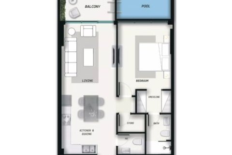 آپارتمان برای فروش در  Dubai Land، Dubai، امارات متحده عربی  40 متر مربع ، شماره 728610 - تصویر 11