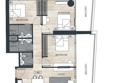 Dzīvoklis Binghatti Ghost Al Jaddaf, Dubaijā, AAE 1 istaba, 42 m2 Nr. 728606 - attēls 24