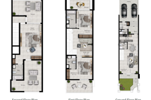 Jumeirah Village Circle, Dubai, संयुक्त अरब अमीरात में टाउनहाउस, 3 बेडरूम, 295 वर्ग मीटर, संख्या 689748 - फ़ोटो 2