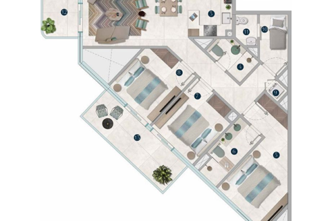 Dubai, संयुक्त अरब अमीरात में अपार्टमेंट, 2 बेडरूम, 93 वर्ग मीटर, संख्या 690291 - फ़ोटो 3