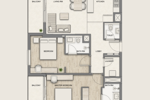 Διαμέρισμα σε Al Hamra Village, Ras Al Khaimah, ΗΑΕ 1 υπνοδωμάτιο, 69 τ.μ. Αρ. 690293 - φωτογραφία 7
