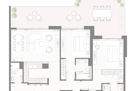 Dubai, संयुक्त अरब अमीरात में अपार्टमेंट, 1 बेडरूम, 85 वर्ग मीटर, संख्या 690294 - फ़ोटो 9