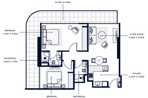 Купить квартиру в Dubai Sports City, Дубай, ОАЭ 1 комната, 33м2, № 732663 - фото 10
