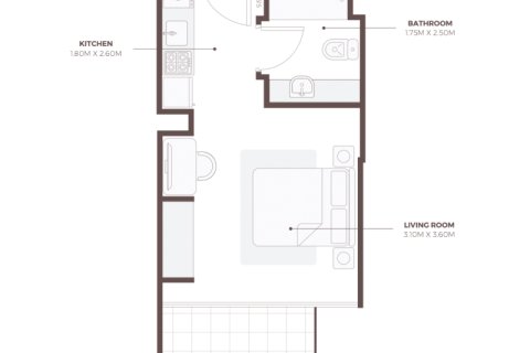 آپارتمان برای فروش در Dubai Studio City، Dubai، امارات متحده عربی 1 خوابه ، 30 متر مربع ، شماره 732665 - تصویر 7