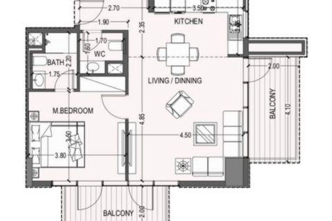 Appartement te koop in Jumeirah Village Circle, Dubai, VAE 1 kamer, 40 vr.m., nr 690104 - foto 4