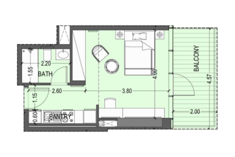 Appartement te koop in Jumeirah Village Circle, Dubai, VAE 1 kamer, 40 vr.m., nr 690104 - foto 3