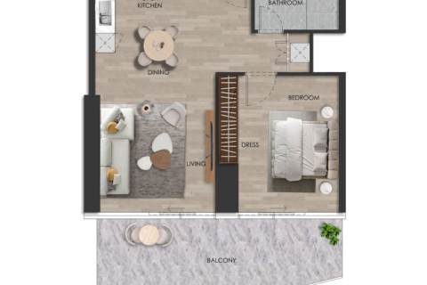 Al Marjan Island, Ras Al Khaimah, UAE의 판매용 아파트 45제곱미터 번호 690105 - 사진 9