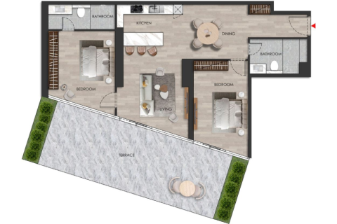 Al Marjan Island, Ras Al Khaimah, UAE의 판매용 아파트 45제곱미터 번호 690105 - 사진 10