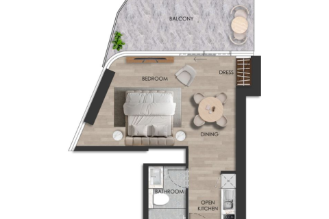 Al Marjan Island, Ras Al Khaimah, UAE의 판매용 아파트 45제곱미터 번호 690105 - 사진 8