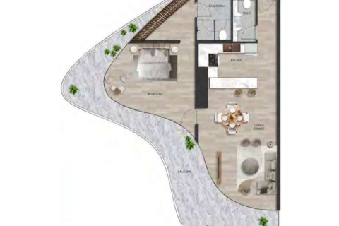 Al Marjan Island, Ras Al Khaimah, UAE의 판매용 아파트 48제곱미터 번호 690103 - 사진 8